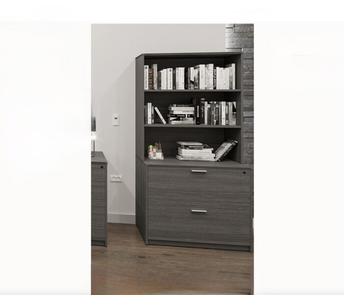 New 2 Drawer File Cabinet w/ Bookcase