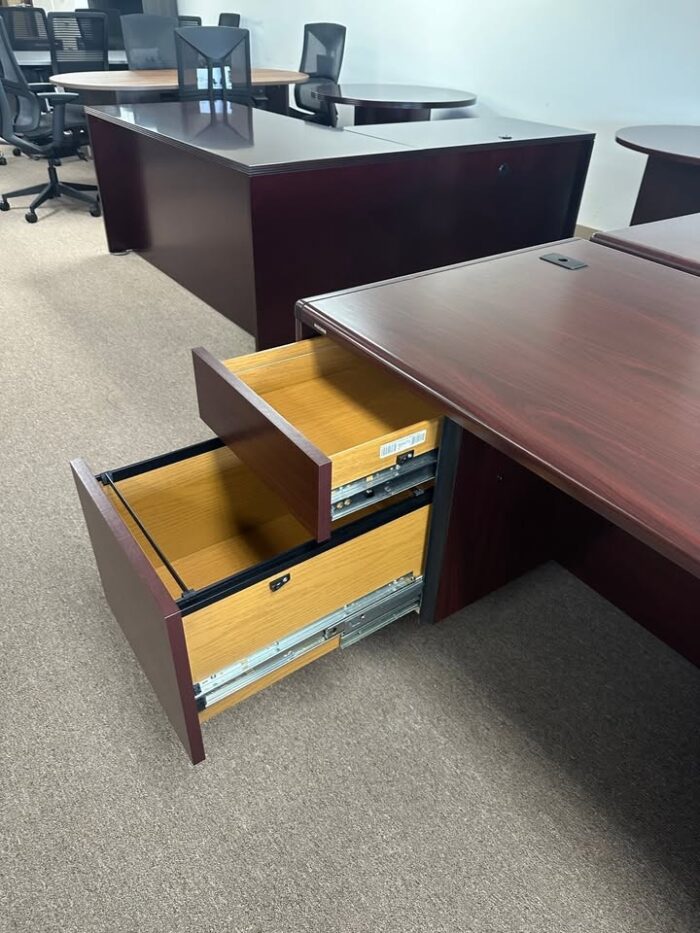 Used HON Double Pedestal Desk - Image 2
