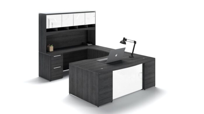 U-Shaped desk with Laminated Modesty Panel - Image 3