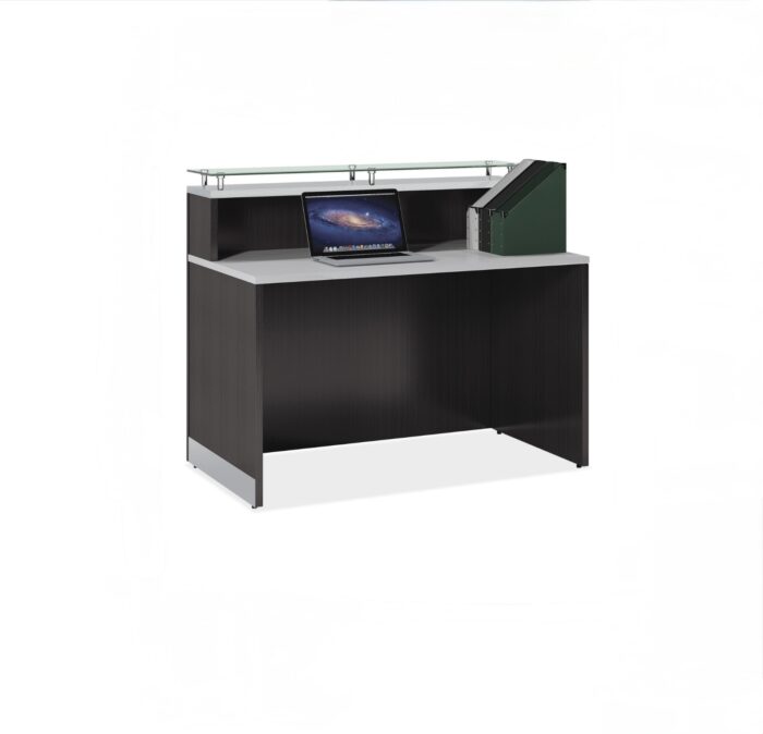 Glass Top Reception Desk (New)