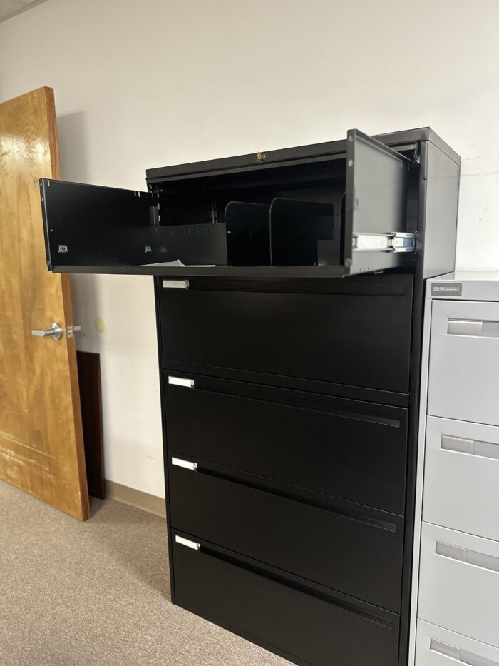 Black Lateral File Cabinet - Image 2