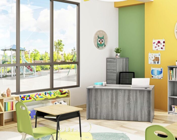 New Desk & Credenza
