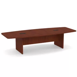 Expandable Boat Shaped Conference Table with Slab Base 10'- 30' - Image 10