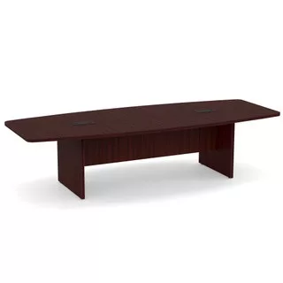 Expandable Boat Shaped Conference Table with Slab Base 10'- 30' - Image 7